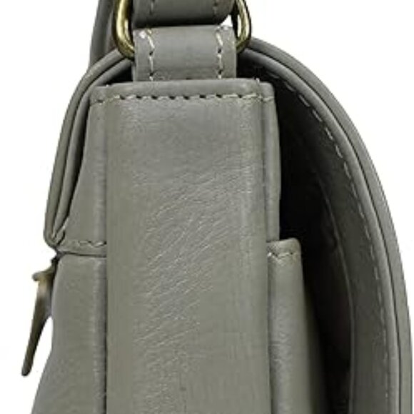 Anna by Anuschka Women's Hand Painted Genuine Leather Flap Crossbody - Picture 5 of 6